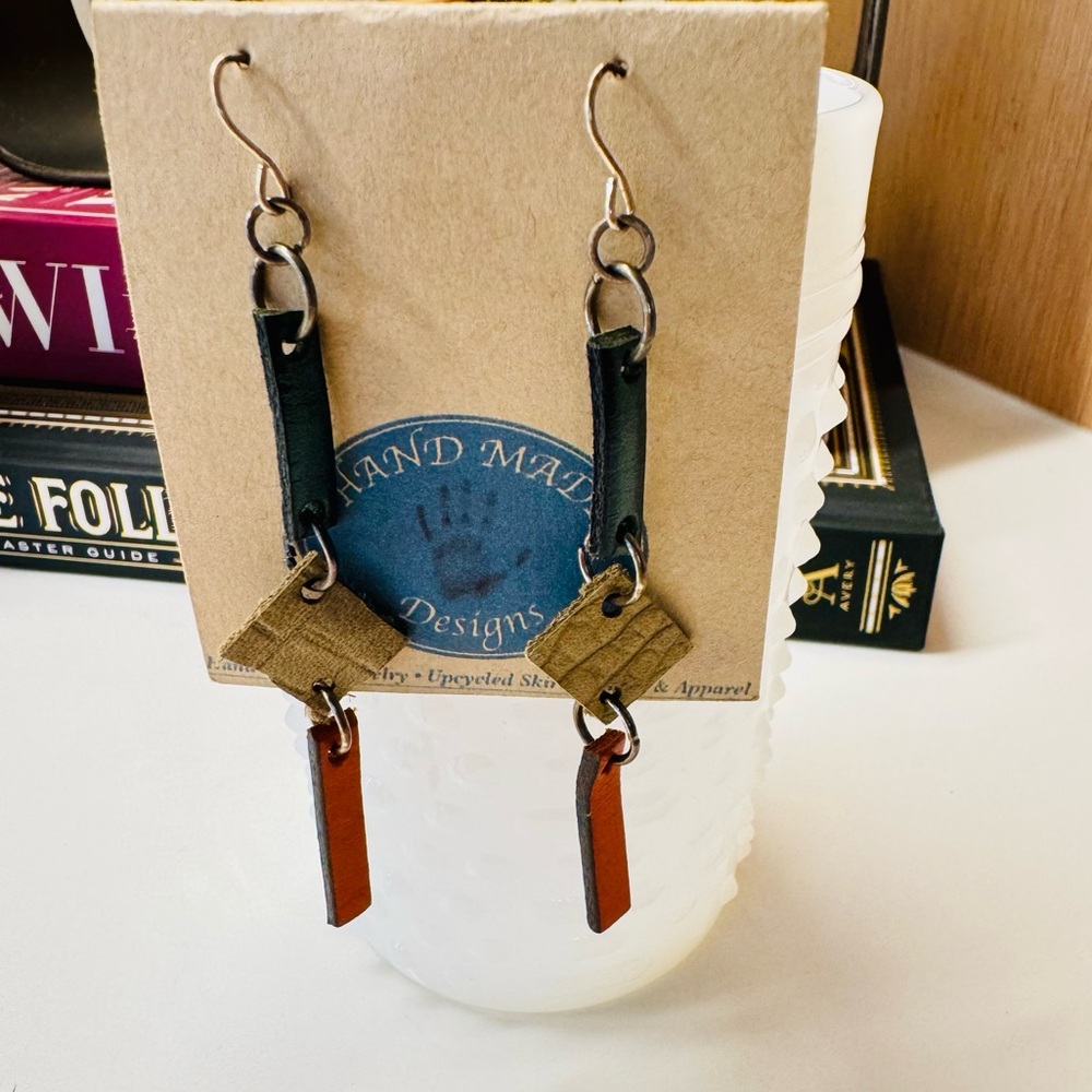 Hand Made Leather Earrings